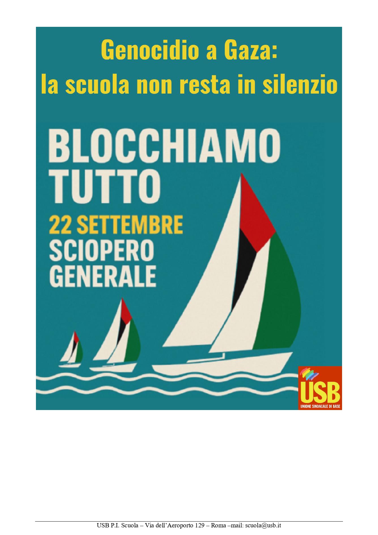 sciopero 22 settembre